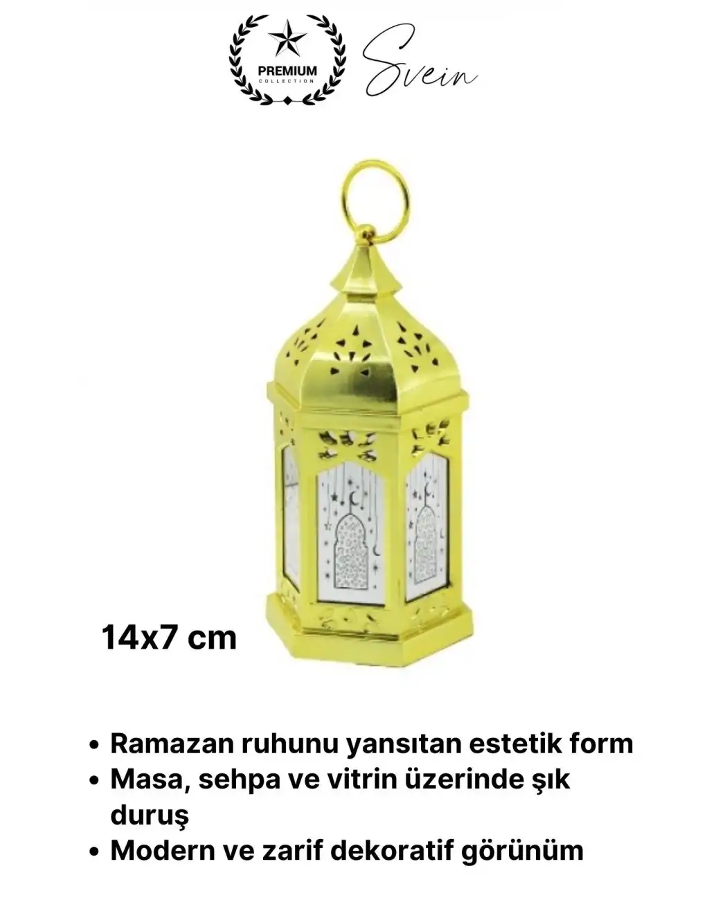 #LedIşık Masaüstü Led Işık Ramazan Özel Seri Pilli Plastik Gold Renk Kubbe Tasarım Dekoratif