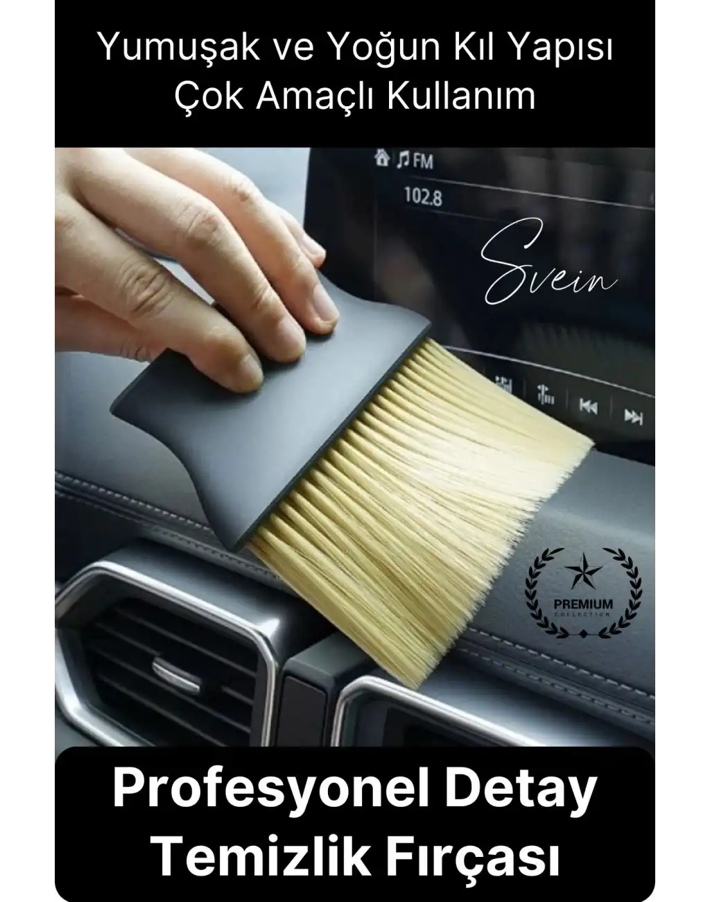 #OtoTemizlik Araba Detay Temizlik Fırçası Yumuşak Kıllı Hassas İnce Yüzey Detay Toz Araç İç Bakım
