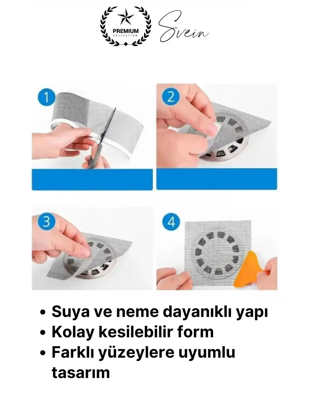 #GiderSüzgeci Banyo Lavabo Gider Süzgeci Filesi Sineklik Tamir Yaması Kiti Böcek Önleyici Yapışkanlı