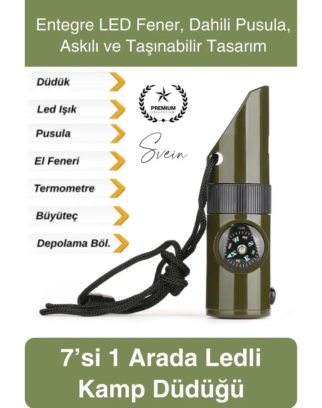 #KampDüdüğü 7’si 1 Arada Acil Durum Düdüğü Kamp Pusulalı Fenerli Deprem Outdoor Hayatta Kalma Afet