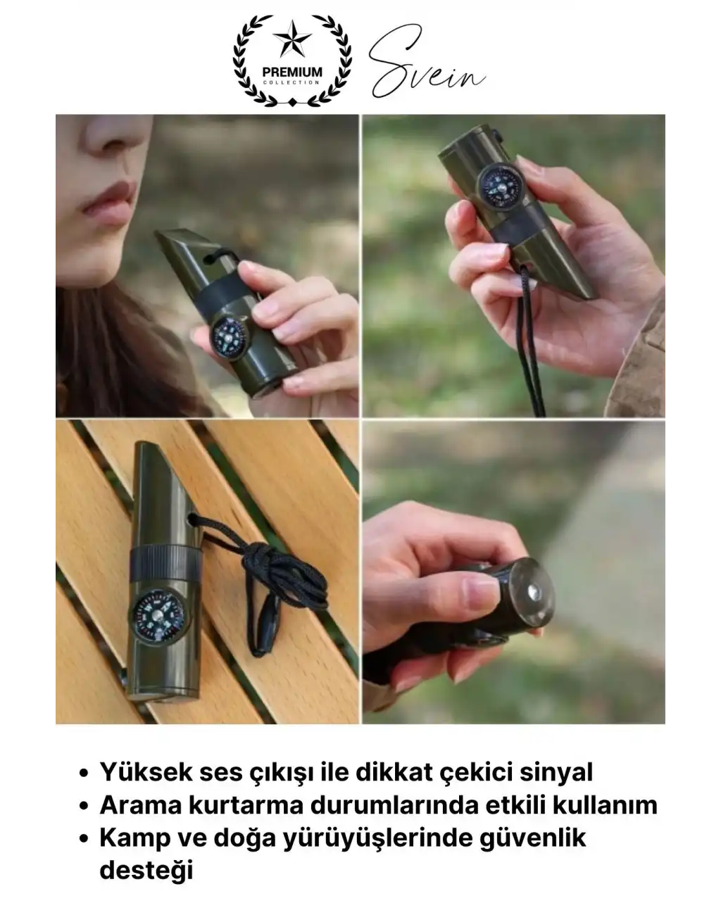 #KampDüdüğü 7’si 1 Arada Acil Durum Düdüğü Kamp Pusulalı Fenerli Deprem Outdoor Hayatta Kalma Afet