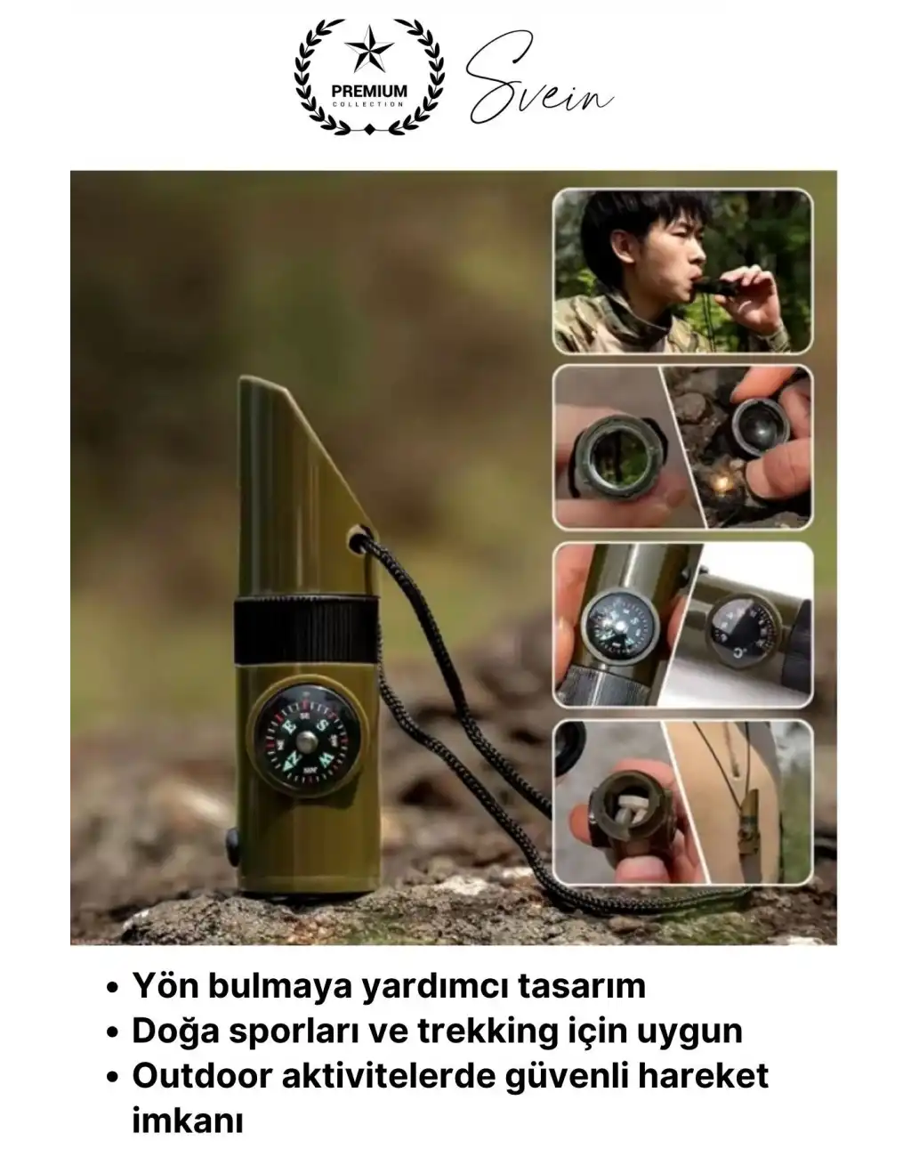 #KampDüdüğü 7’si 1 Arada Acil Durum Düdüğü Kamp Pusulalı Fenerli Deprem Outdoor Hayatta Kalma Afet