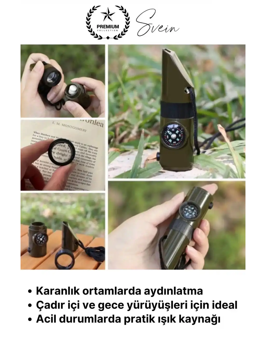 #KampDüdüğü 7’si 1 Arada Acil Durum Düdüğü Kamp Pusulalı Fenerli Deprem Outdoor Hayatta Kalma Afet