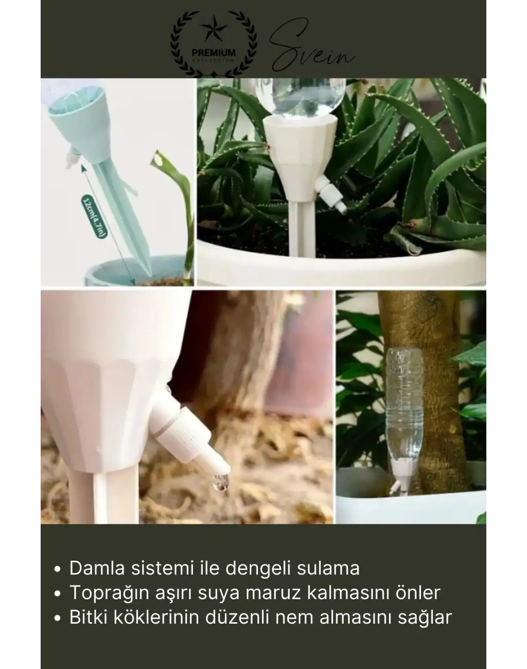 #BitkiSulama 3lü Otomatik Bitki Sulama Aparatı Pet Şişe Uyumlu Kontrollü Akış Saksı Toprak Bakım