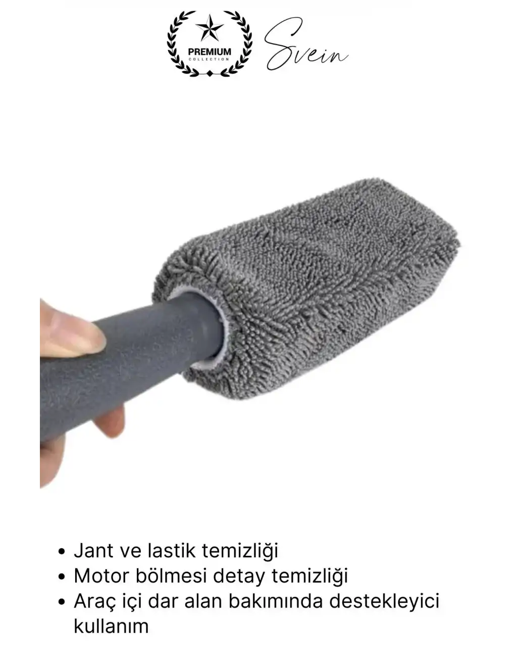 #Mikrofiber Jant Temizleme Fırçası Mikrofiber Detaylı Temizlik Çizmez Oto Lastik Yumuşak Detailing