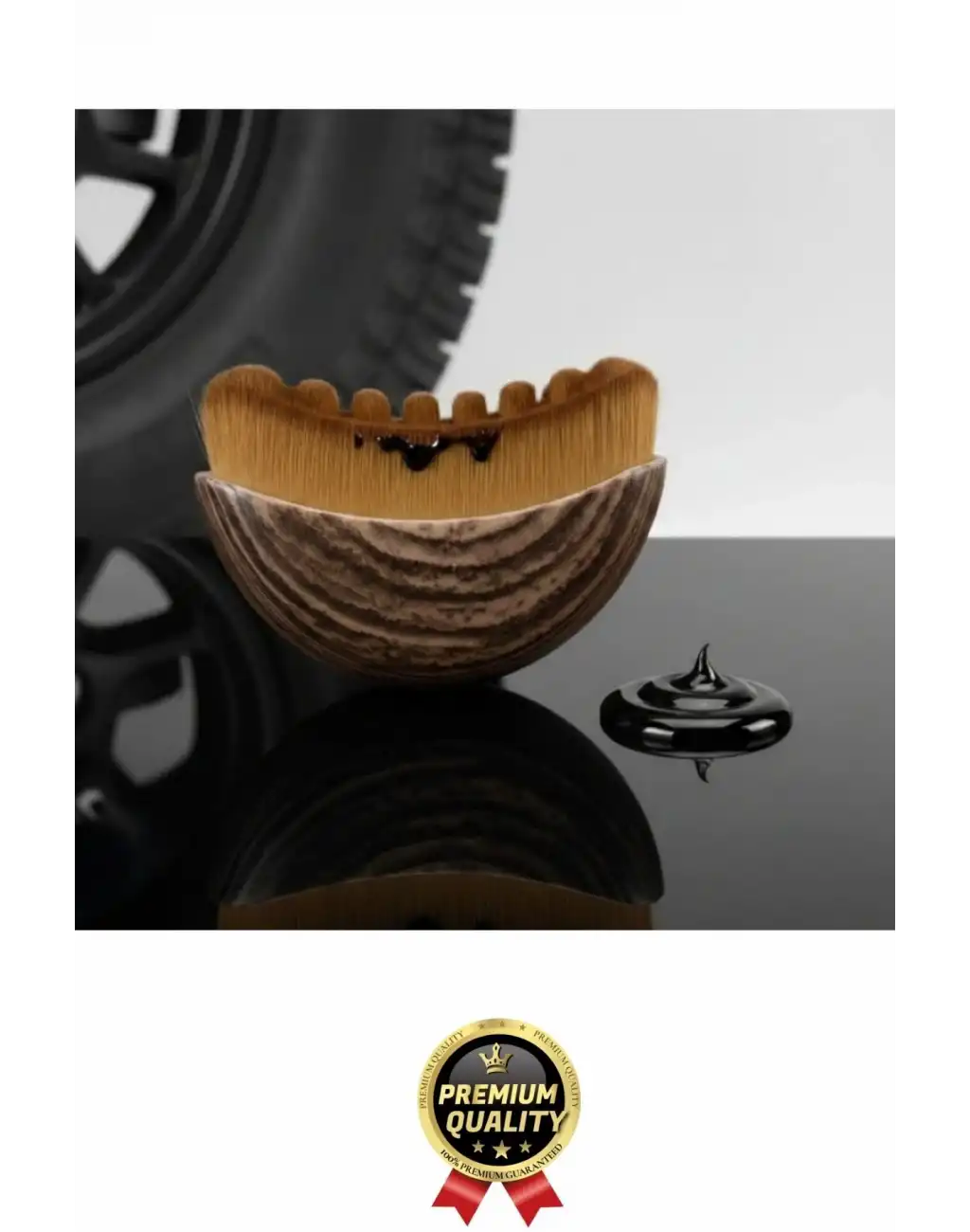 #OtoFırça Profesyonel Detay Homojen Dağıtım Çizik Bırakmaz Araç Oto Lastik Yanı Parlatma Fırçası