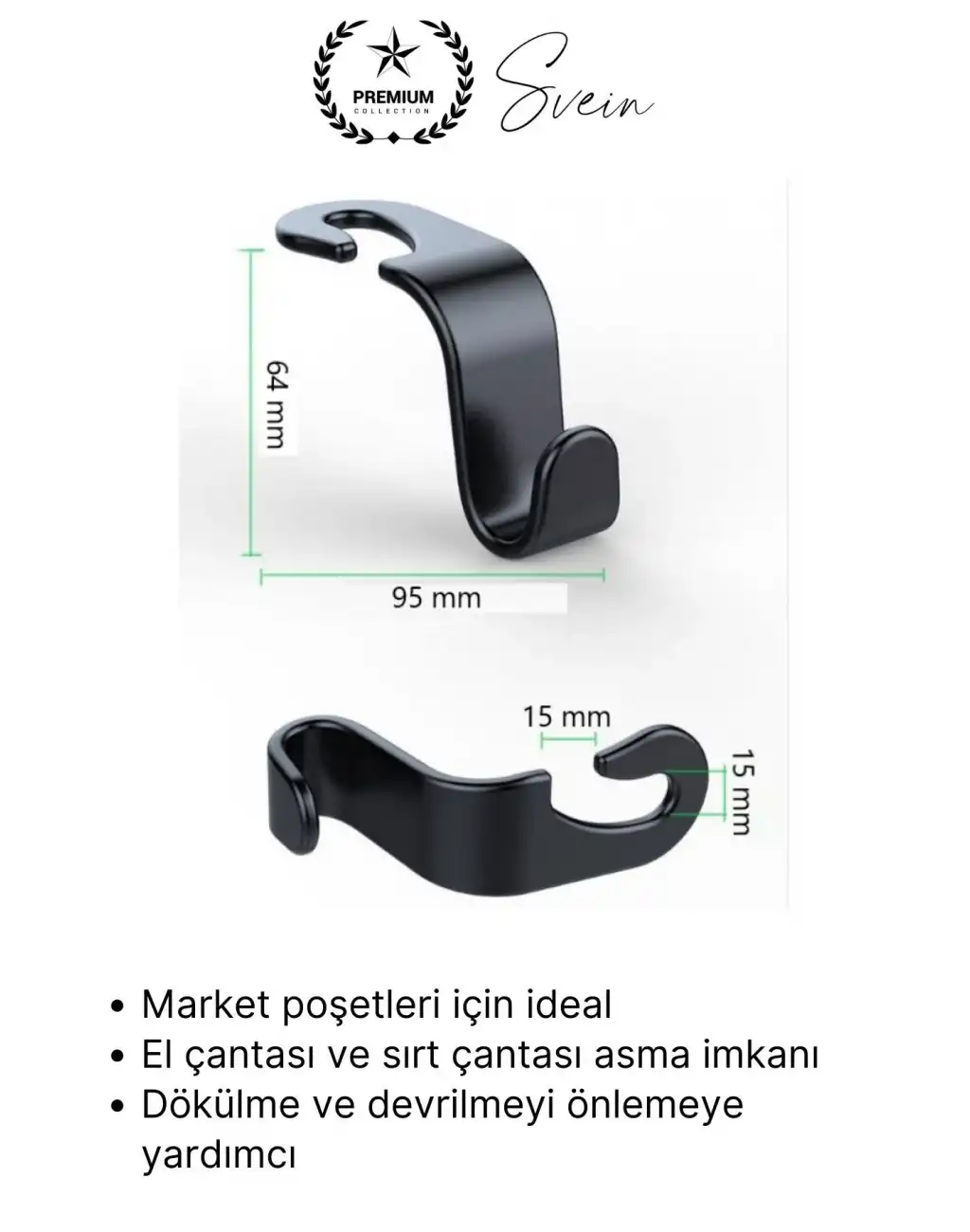 #Askı Araba Koltuk Arkası Askı Araç İçi Organizer 4’lü Set Çanta Poşet Torba Asma Aparatı Plastik