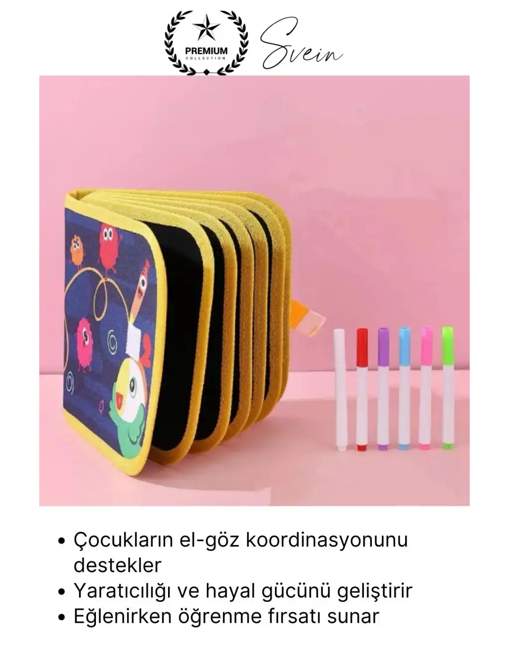 #Defter Temizlenebilir Renkli Çocuk Resim Defteri Silinebilen Boyama Kitabı Tekrar Kullanılabilir