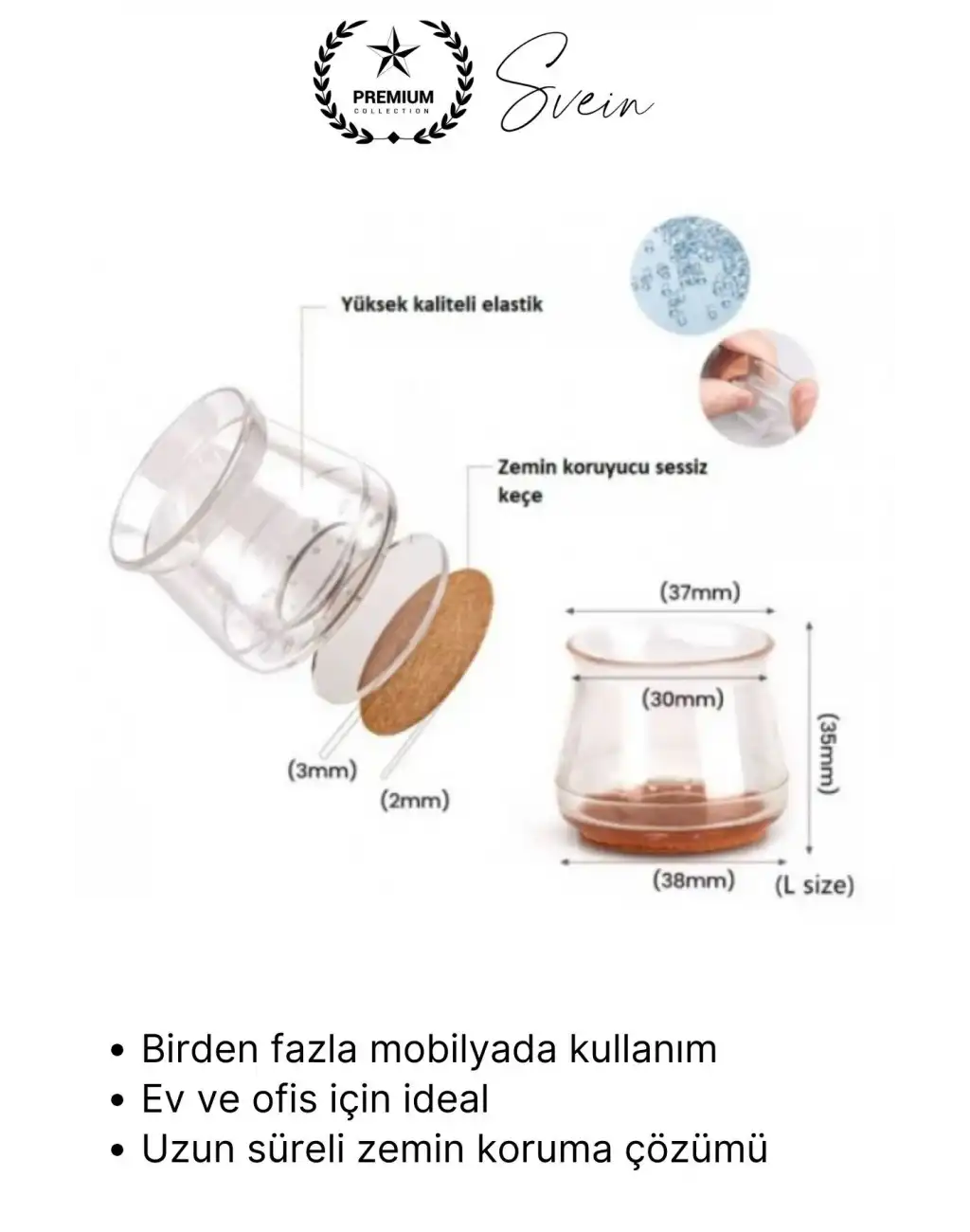 #Sandalye Keçeli Şeffaf Silikon Zemin Koruyucu Sandalye Masa Ayağı Parke Çizmez 8li Set Kılıf Esnek