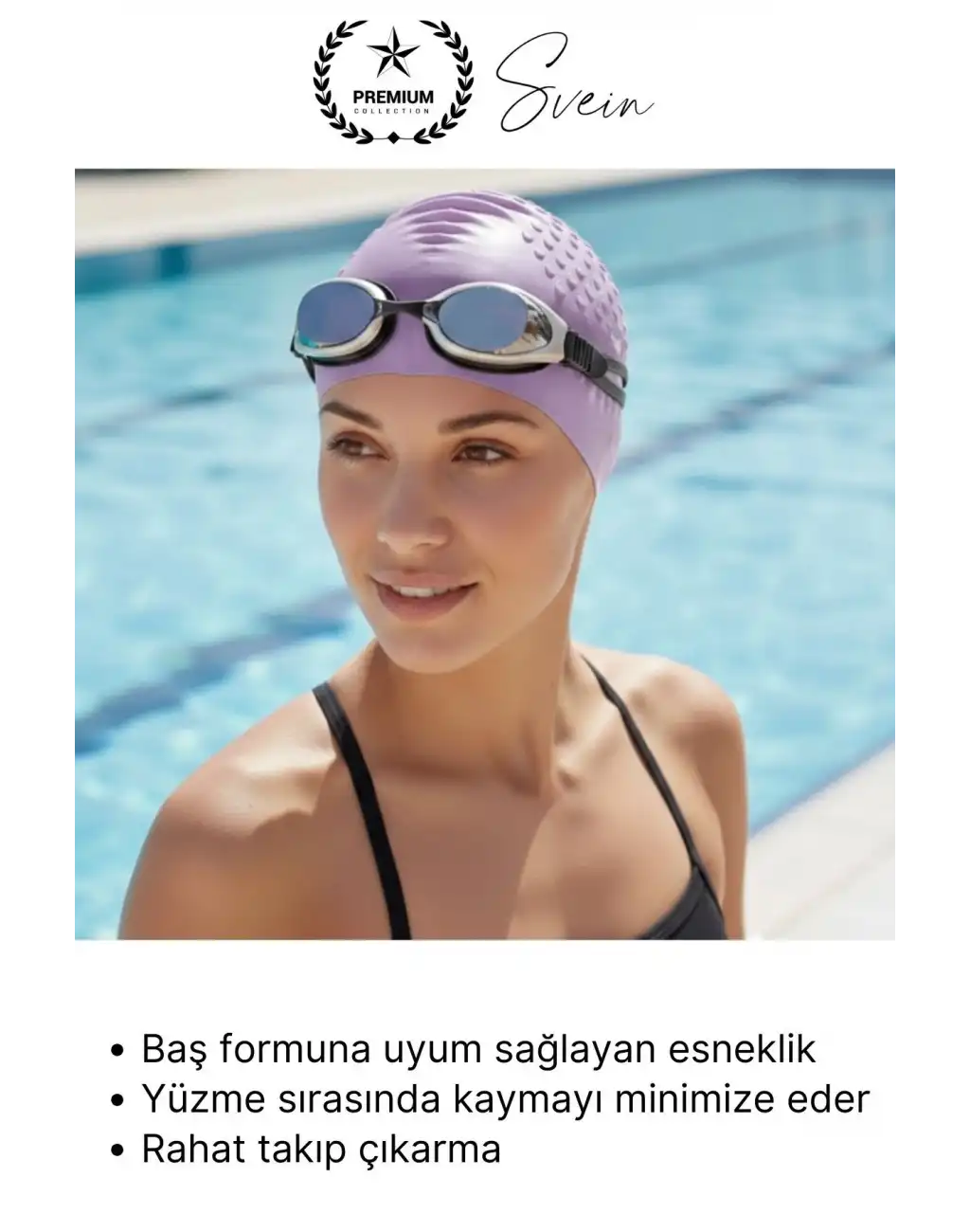 #Bone Su Geçirmez Kaymaz Silikon Yüzücü Bonesi Yüzme Şapkası Uzun Saç Yetişkin Esnek Havuz Deniz