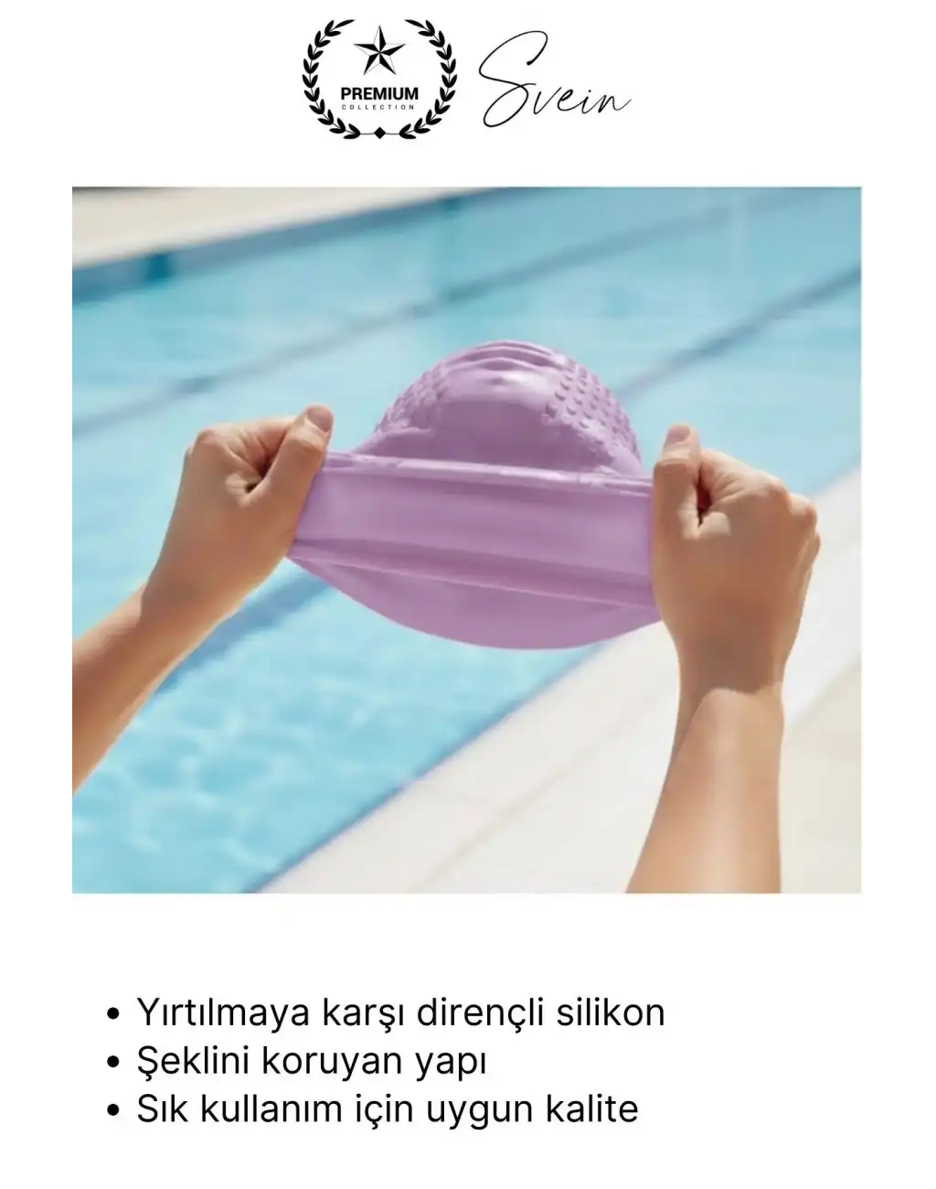 #Bone Su Geçirmez Kaymaz Silikon Yüzücü Bonesi Yüzme Şapkası Uzun Saç Yetişkin Esnek Havuz Deniz