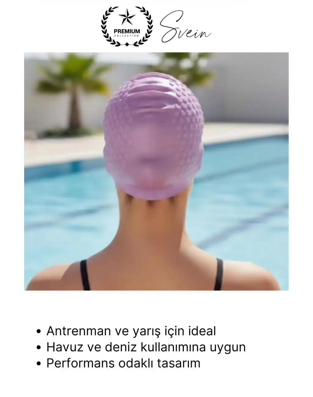 #Bone Su Geçirmez Kaymaz Silikon Yüzücü Bonesi Yüzme Şapkası Uzun Saç Yetişkin Esnek Havuz Deniz