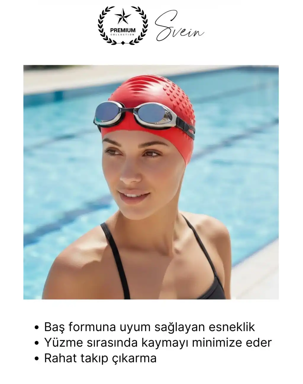 #Bone Su Geçirmez Kaymaz Silikon Yüzücü Bonesi Yüzme Şapkası Uzun Saç Yetişkin Esnek Havuz Deniz