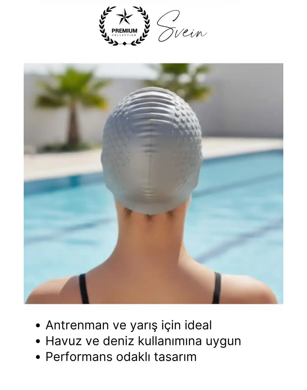 #Bone Su Geçirmez Kaymaz Silikon Yüzücü Bonesi Yüzme Şapkası Uzun Saç Yetişkin Esnek Havuz Deniz