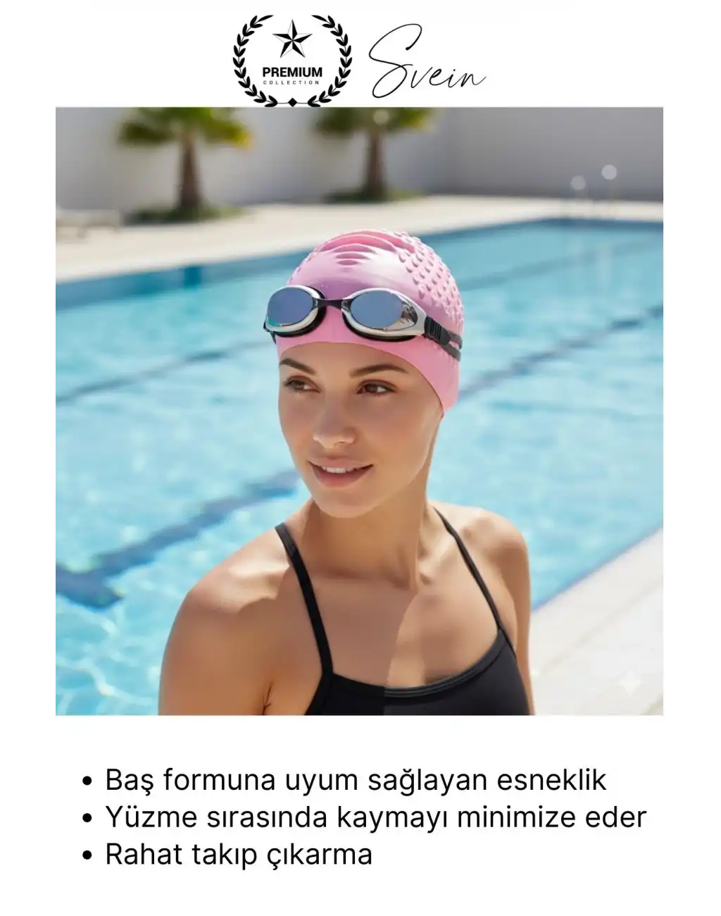 #Bone Su Geçirmez Kaymaz Silikon Yüzücü Bonesi Yüzme Şapkası Uzun Saç Yetişkin Esnek Havuz Deniz