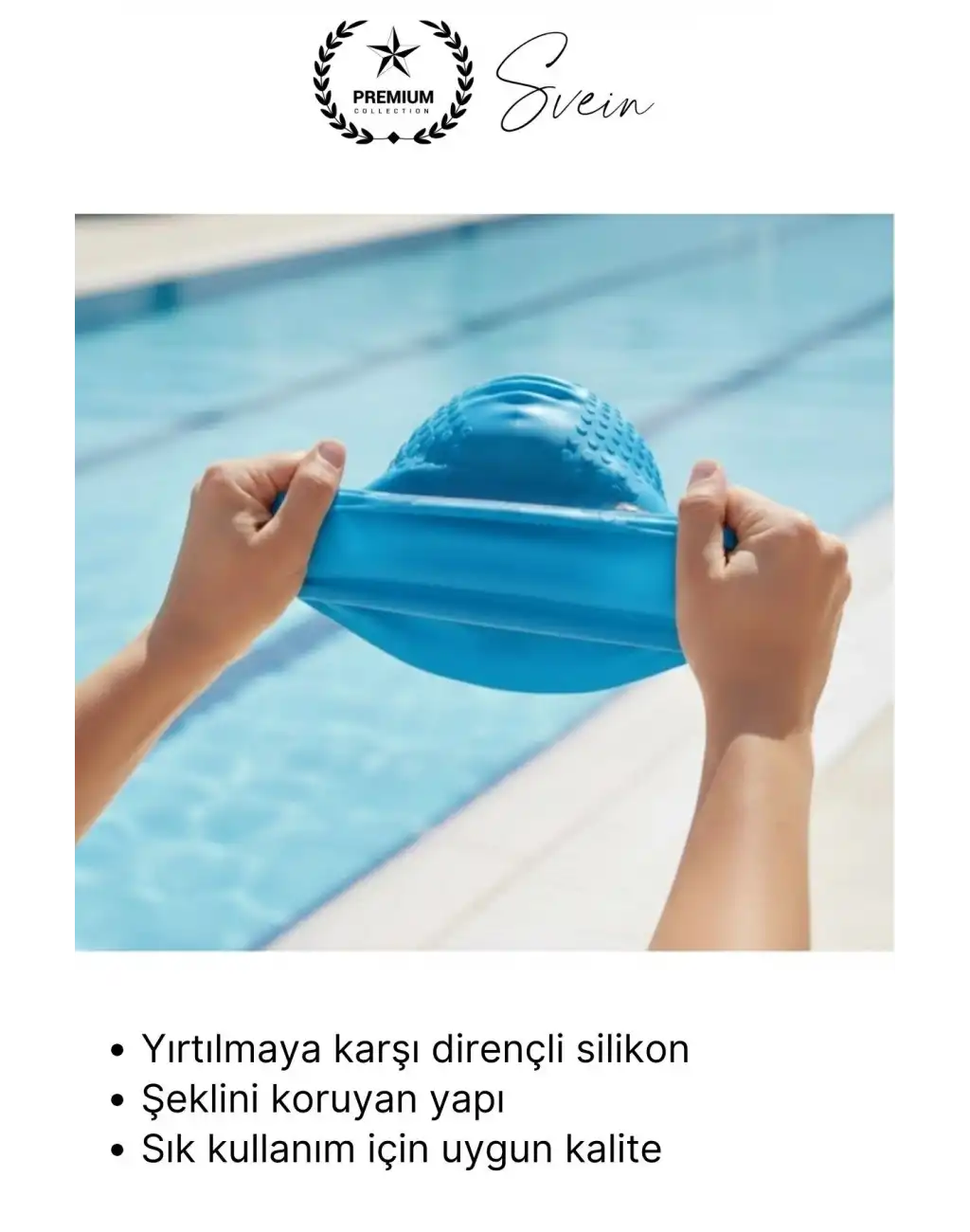 #Bone Su Geçirmez Kaymaz Silikon Yüzücü Bonesi Yüzme Şapkası Uzun Saç Yetişkin Esnek Havuz Deniz