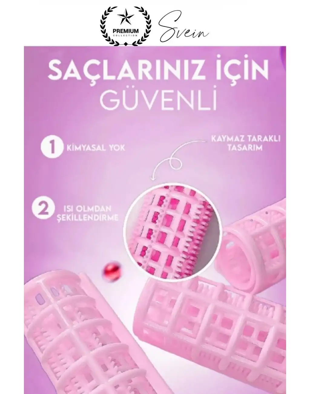 #Bigudi 6lı Saç Şekillendirme ve Hacim Veren Saç Maşası Seti Bigudi Rulosu Isısız Hızlı Dalgalı