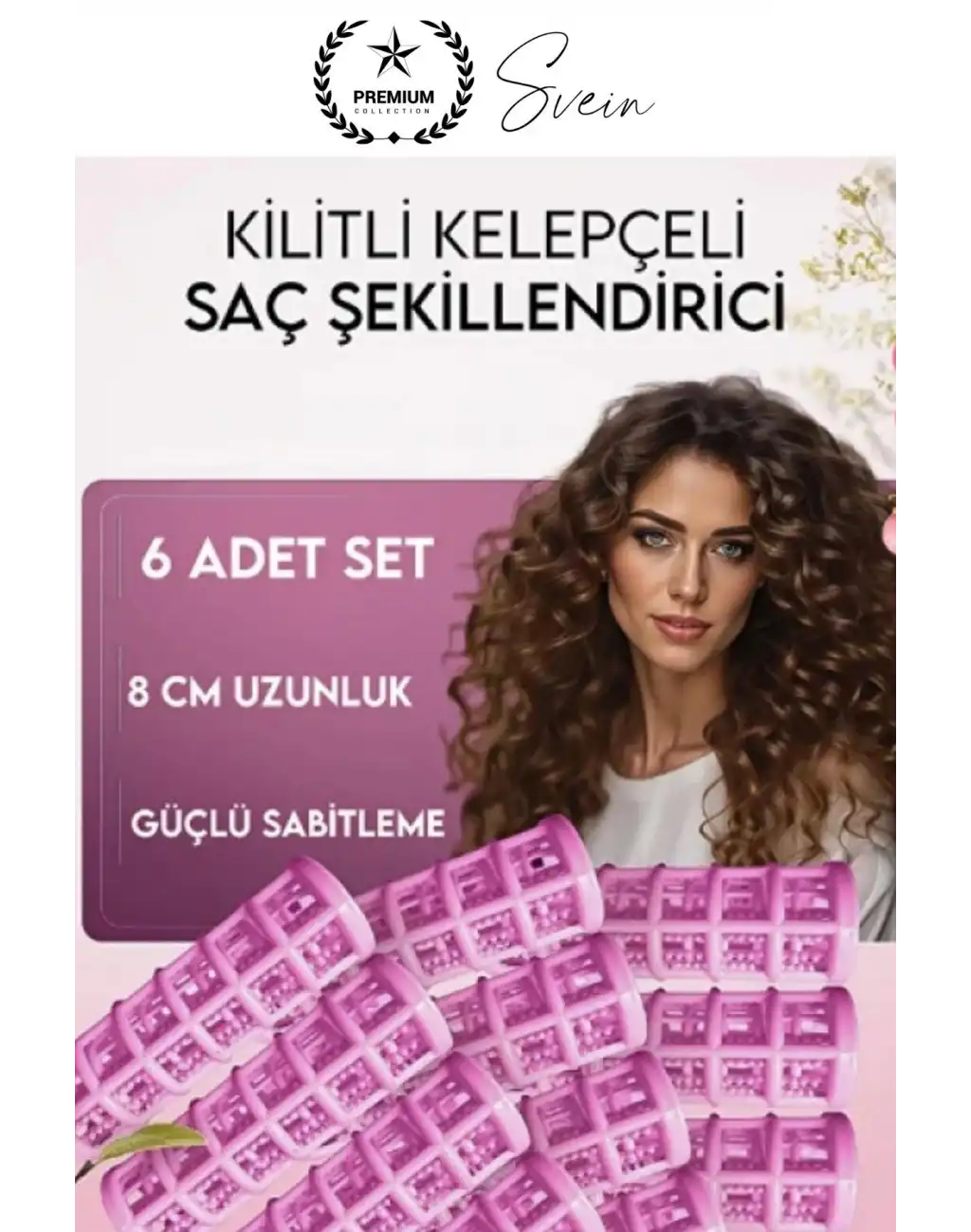 #Bigudi 6lı Saç Şekillendirme ve Hacim Veren Saç Maşası Seti Bigudi Rulosu Isısız Hızlı Dalgalı