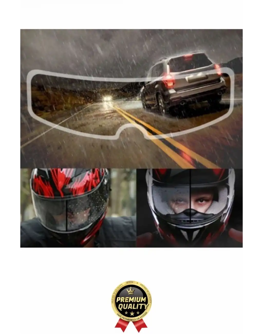 #KaplamaFilm Motorsiklet Görüş Netliği Kaza Riski Önleyici Su İtici Buğu Önleyici Kaplama Film