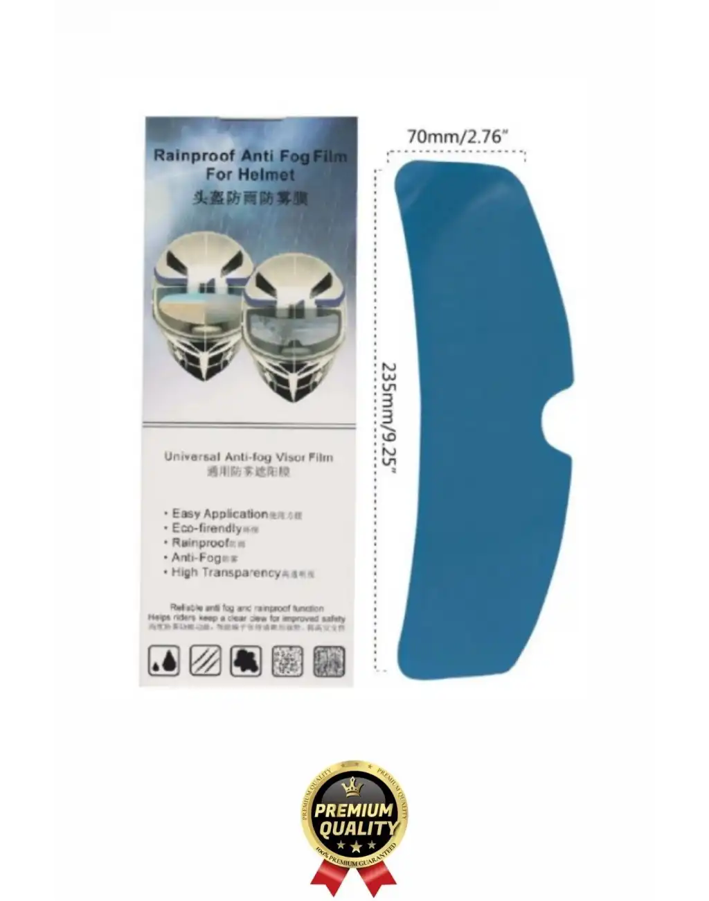 #KaplamaFilm Motorsiklet Görüş Netliği Kaza Riski Önleyici Su İtici Buğu Önleyici Kaplama Film