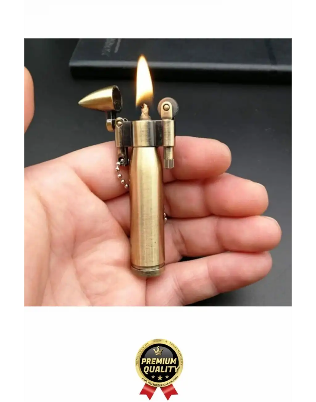 #Çakmak Vintage Koleksiyonluk Estetik Hediye Klasik Şık Saf Pirinç Gövde Kurşun Tasarımlı Çakmak
