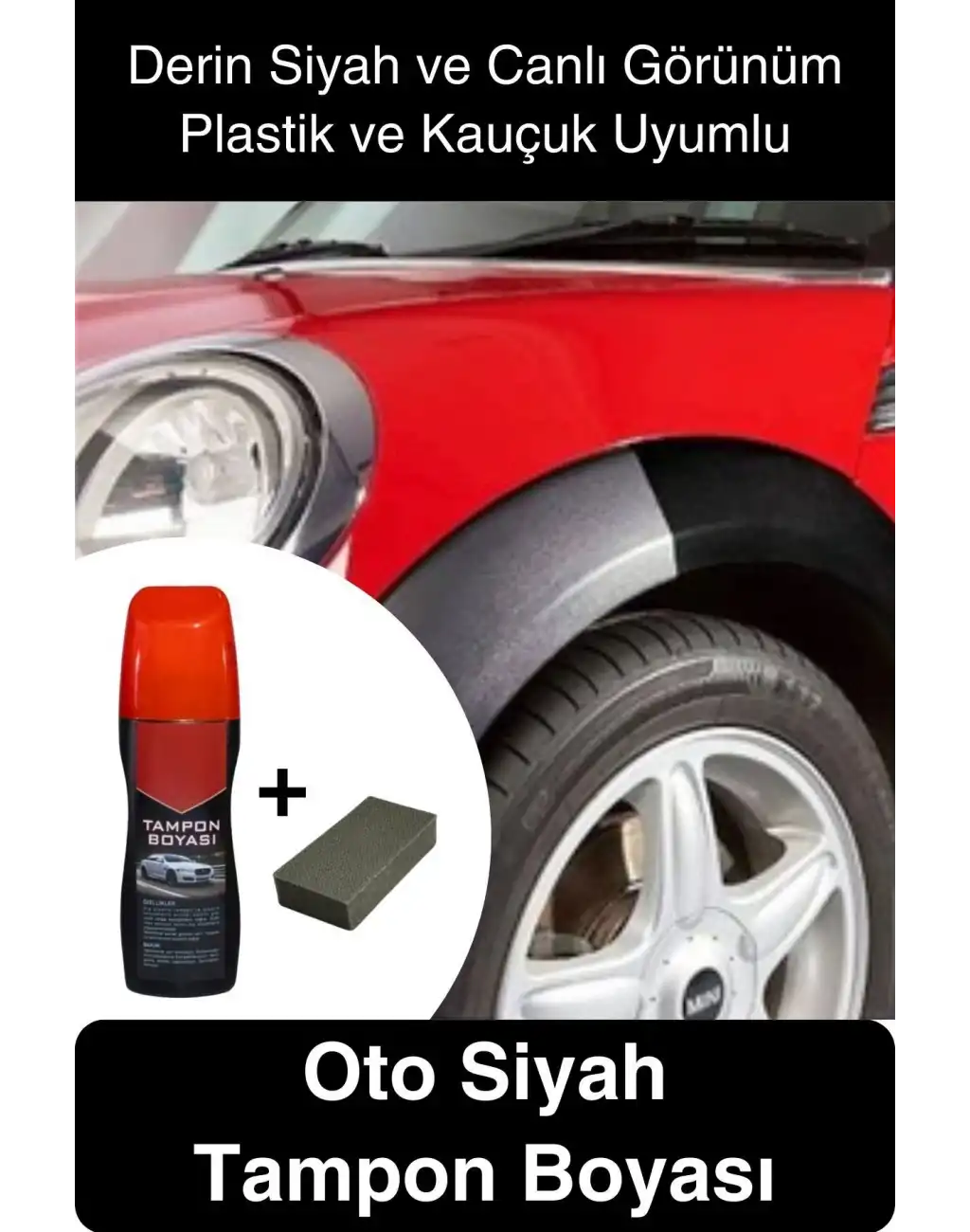 #TamponBoyası Oto Siyah Tampon Boyası Plastik ve Kauçuk Yenileyici Suya Dayanıklı Parlatıcı