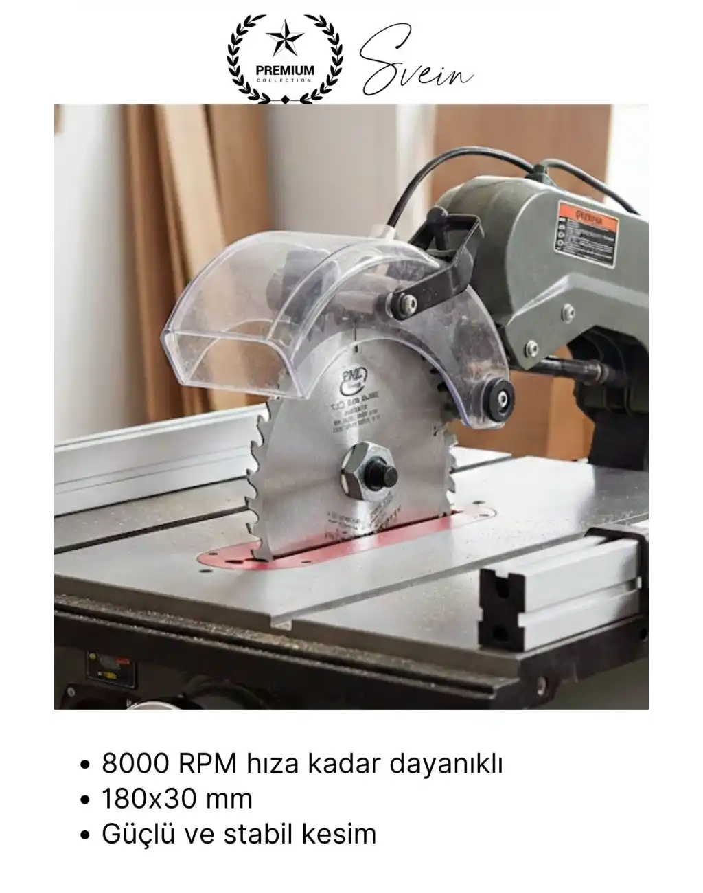 #DaireTestere 180 mm 40 Diş Ahşap Kesim Daire Testere Diski MDF ve Sunta İçin Profesyonel Hassas 40T