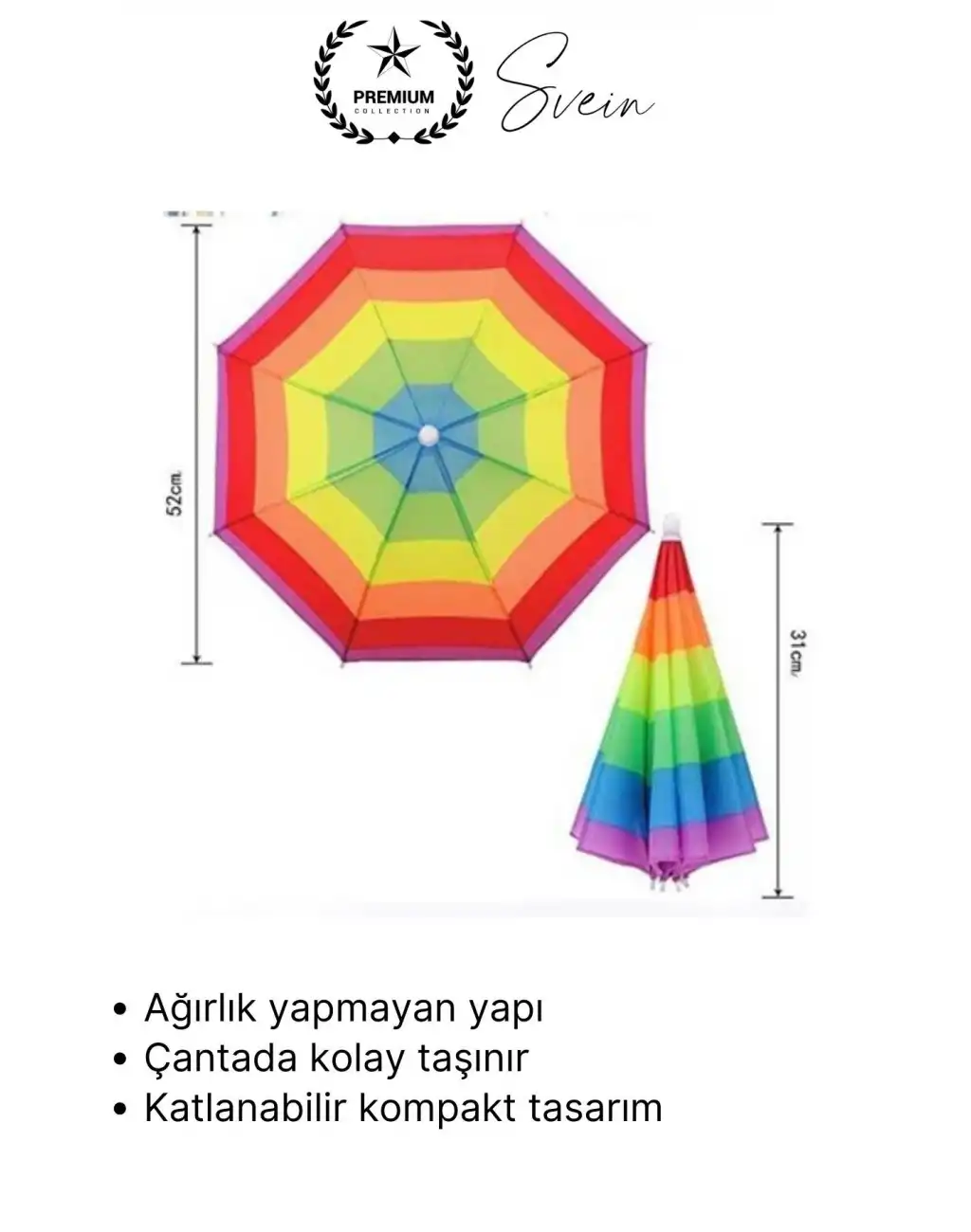 #Şemsiye Şapka Tipi Gökkuşağı Kafa Şemsiyesi Eller Serbest Şemsiye Güneş ve Yağmur Koruyucu Hafif