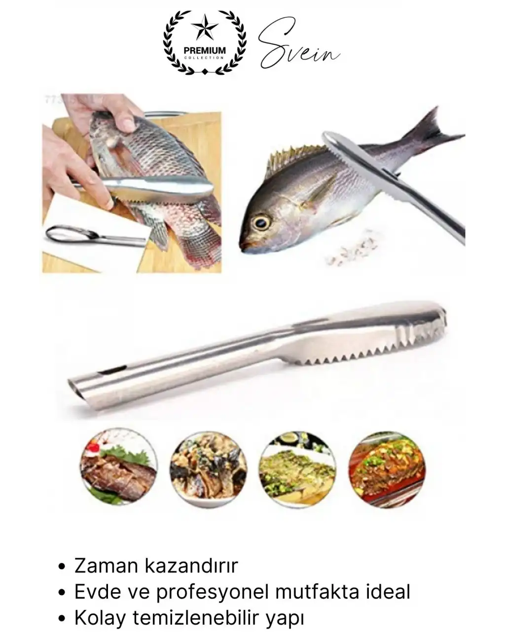 #Balık Pratik Balık Pulu Kazıyıcı El Aparatı Temizleme Aleti Paslanmaz Kolay Hızlı Hijyenik