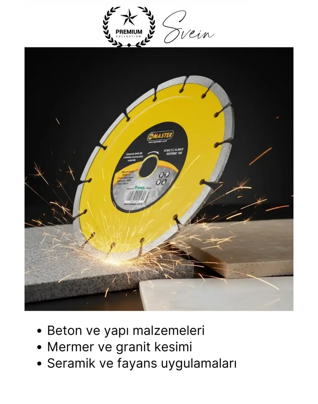 #MermerKesici 180 mm Soketli Elmas Beton Kesme Diski Profesyonel Mermer Seramik Taş Fayans Granit