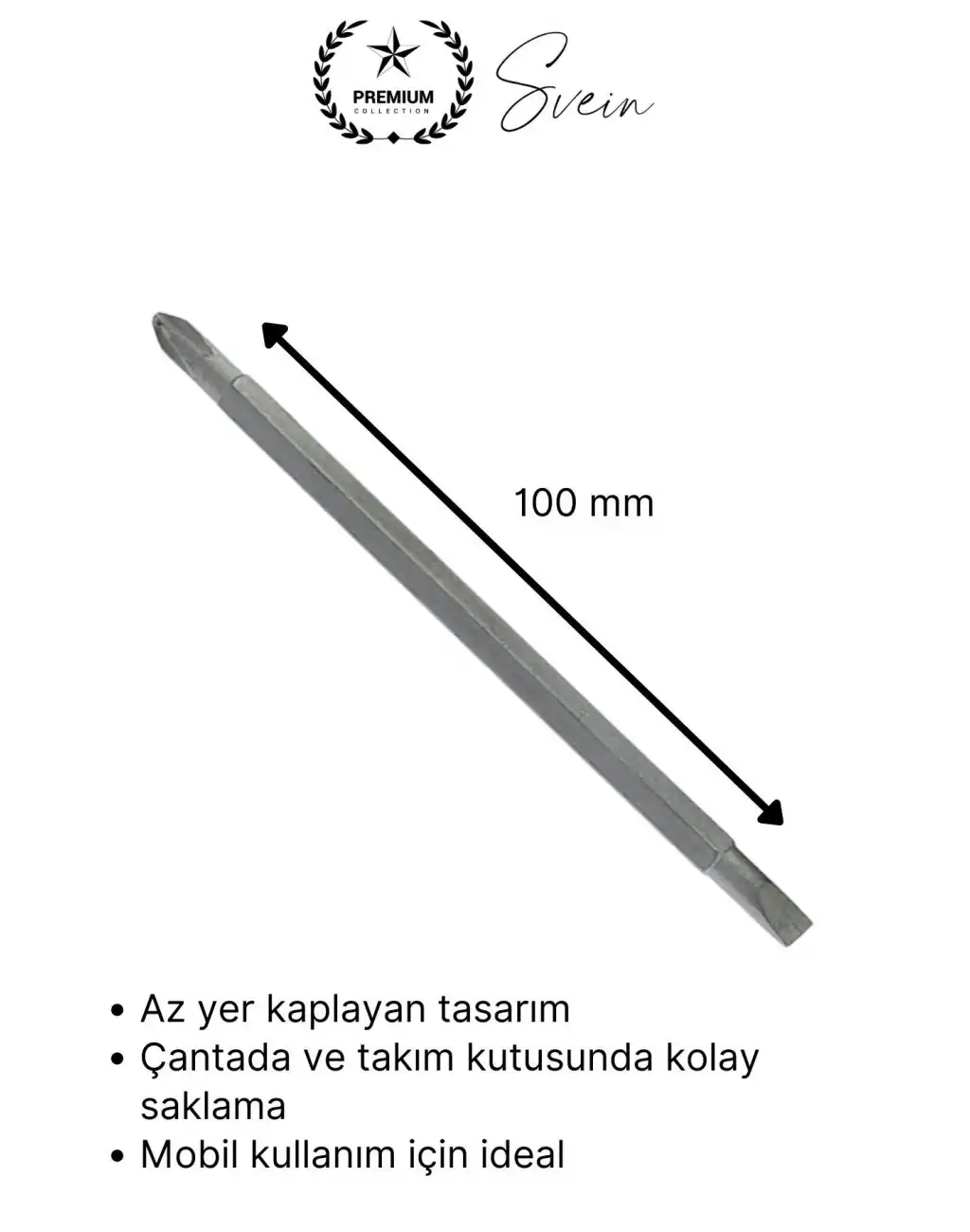#Tornavida 2 in 1 Çift Taraflı Yıldız Düz Tornavida Kompakt 2 Fonksiyonlu Ev ve Tamir İşleri İçin