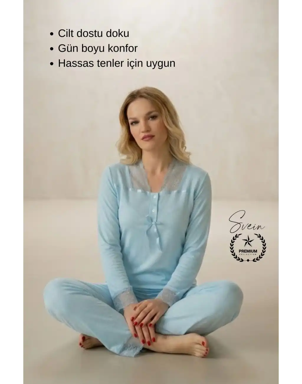 #Pijama Turkuaz Saten Kadın Pijama Takımı Rahat Ev Giyim Günlük ve Çeyizlik Nefes Alabilen Yumuşak