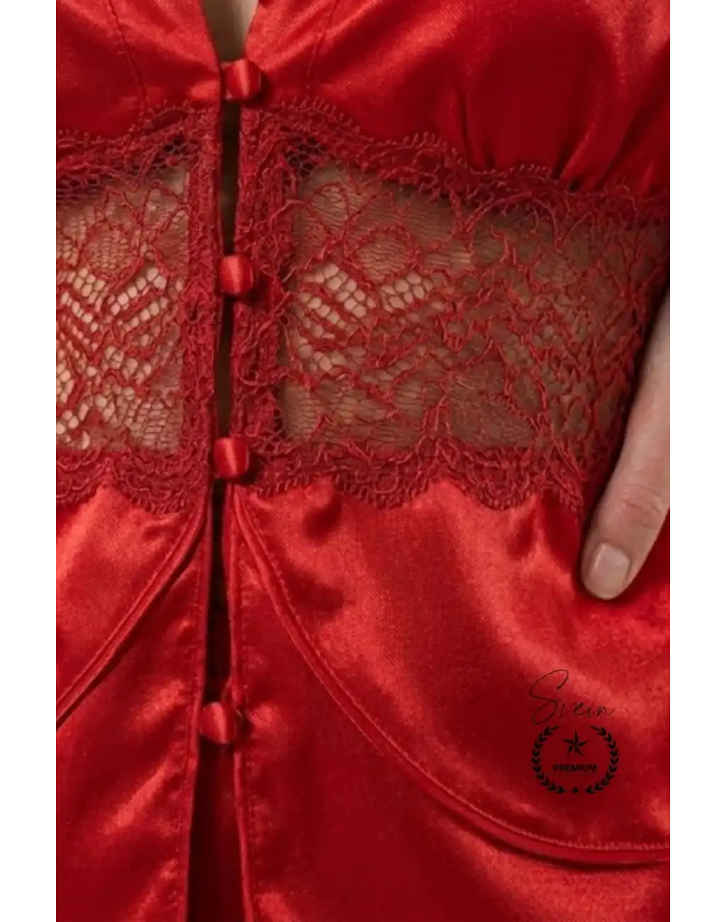 #Pijama Kırmızı Saten Kadın Pijama Takımı Rahat Ev Giyim Günlük ve Çeyizlik Nefes Alabilen Yumuşak