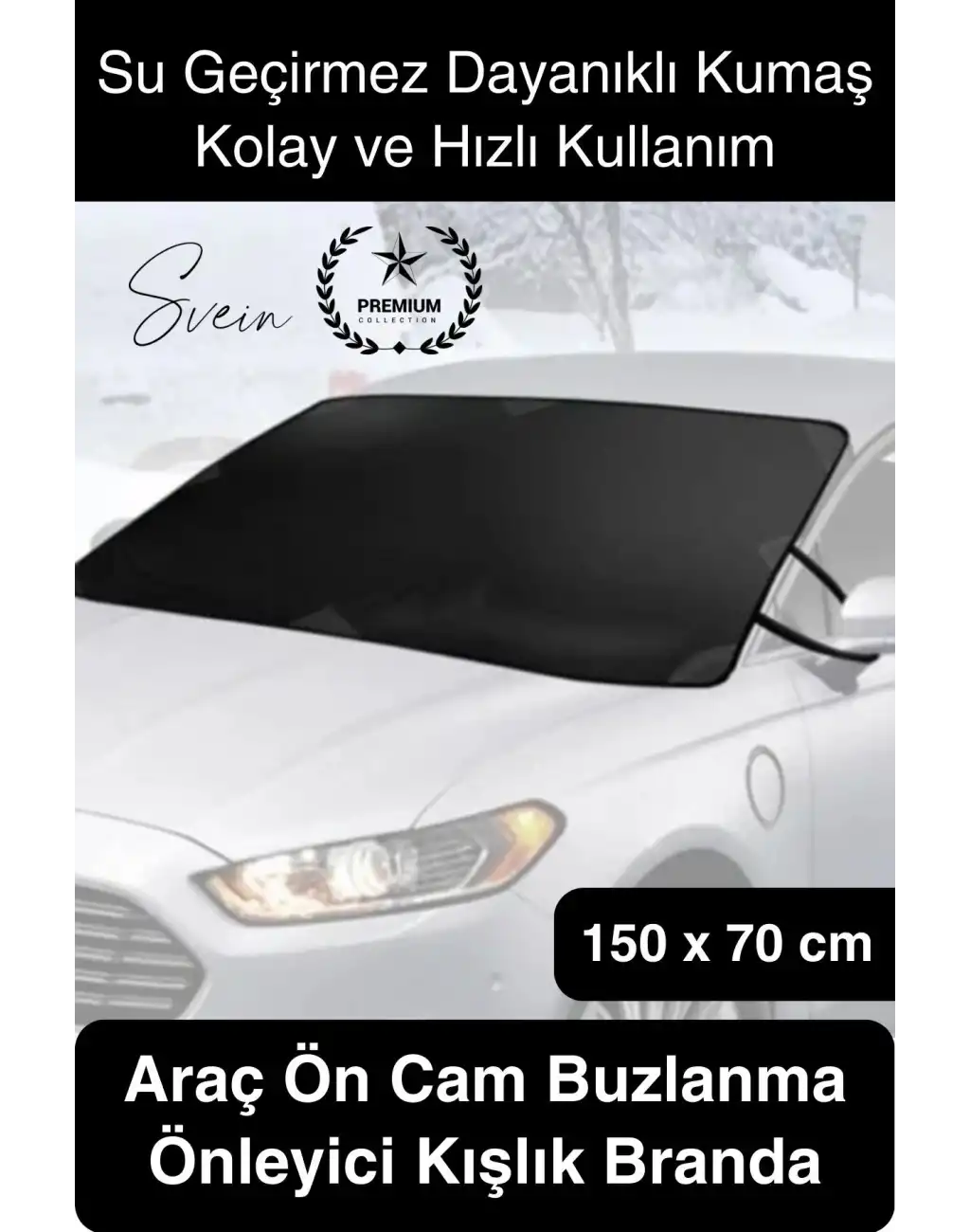 #Branda Araç Ön Cam Buzlanma Önleyici Kışlık Branda Don Koruyucu Cam Örtüsü Katlanabilir Su Geçirmez