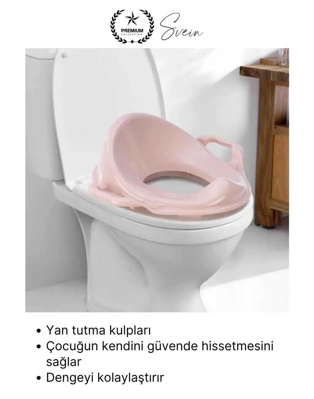 #Klozet Pembe Kulplu Klozet Küçültücü Çocuk Adaptörü Tuvalet Eğitimi İçin Kaymaz Oturağı Küçültücü