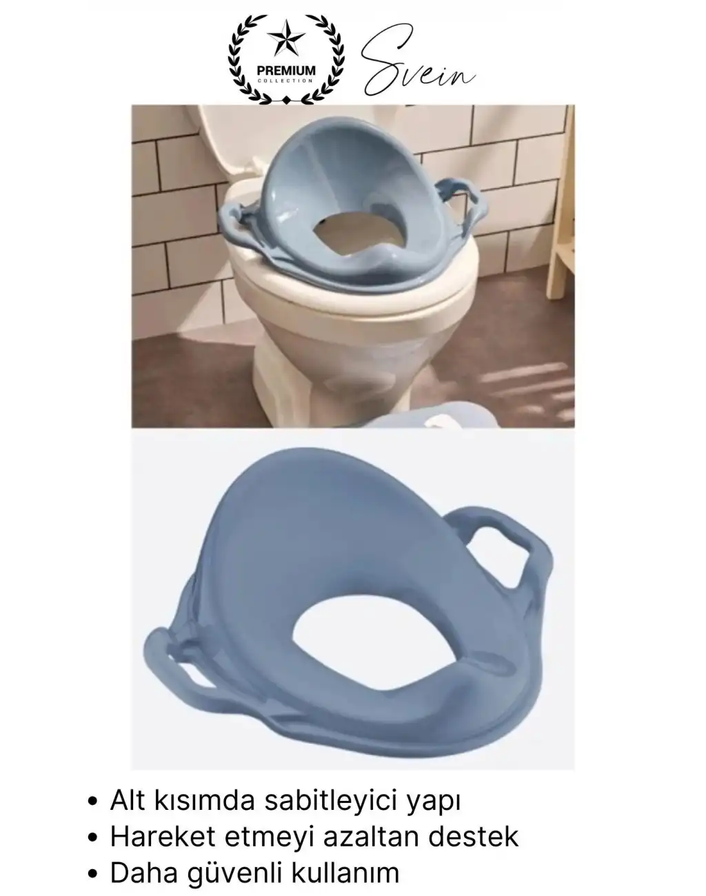 #Klozet Mavi Kulplu Klozet Küçültücü Çocuk Adaptörü Tuvalet Eğitimi İçin Kaymaz Oturağı Küçültücü