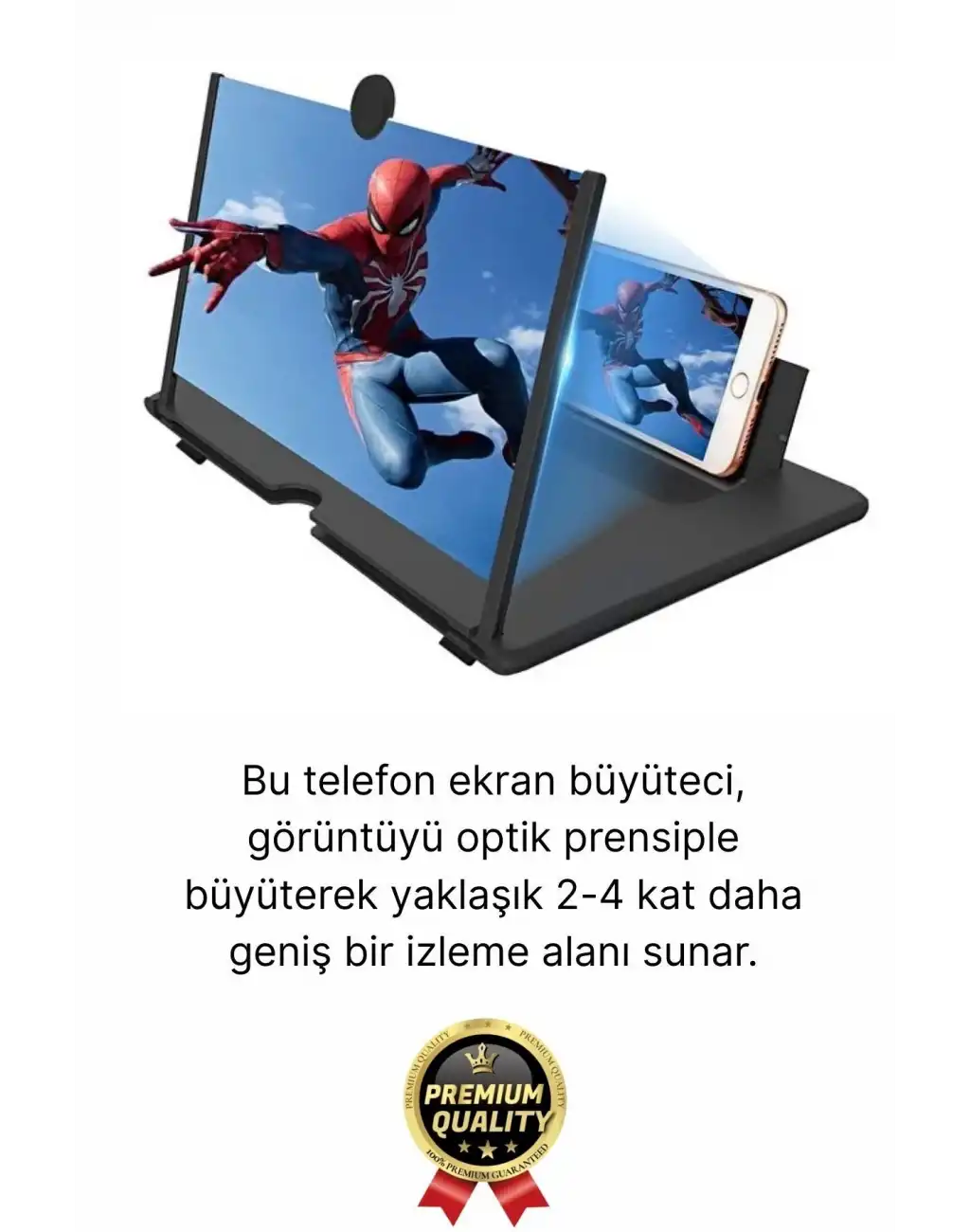 #EkranBüyüteci Katlanabilir Taşınabilir Tasarım Göz Korumalı Şeffaf Telefon 12 İnç Net Büyük Ekran