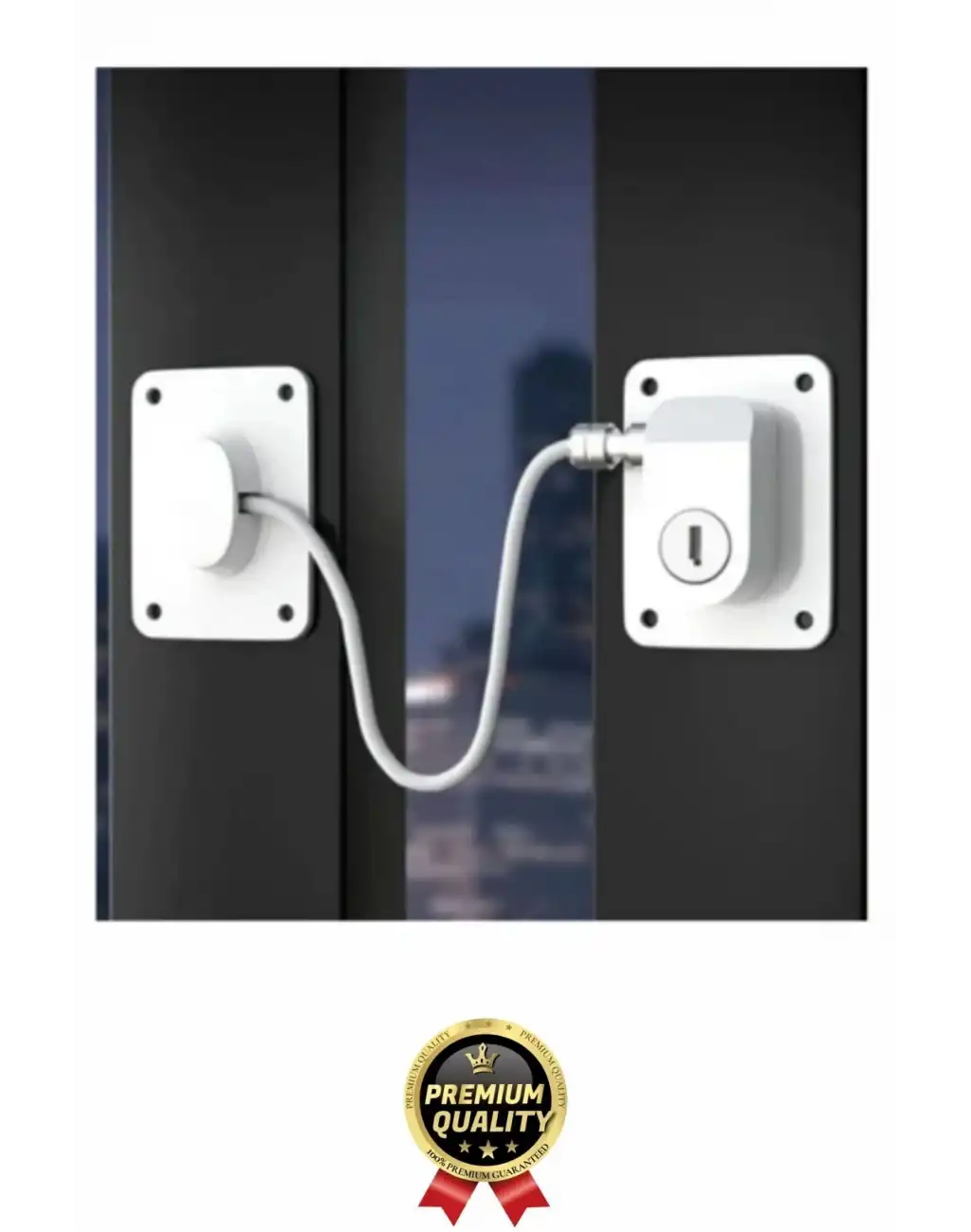 #GüvenlikKilidi Dayanıklı Çelik Halat Beyaz Plaka Pvc Pencere Emniyet Çocuk Halatlı Güvenlik Kilidi