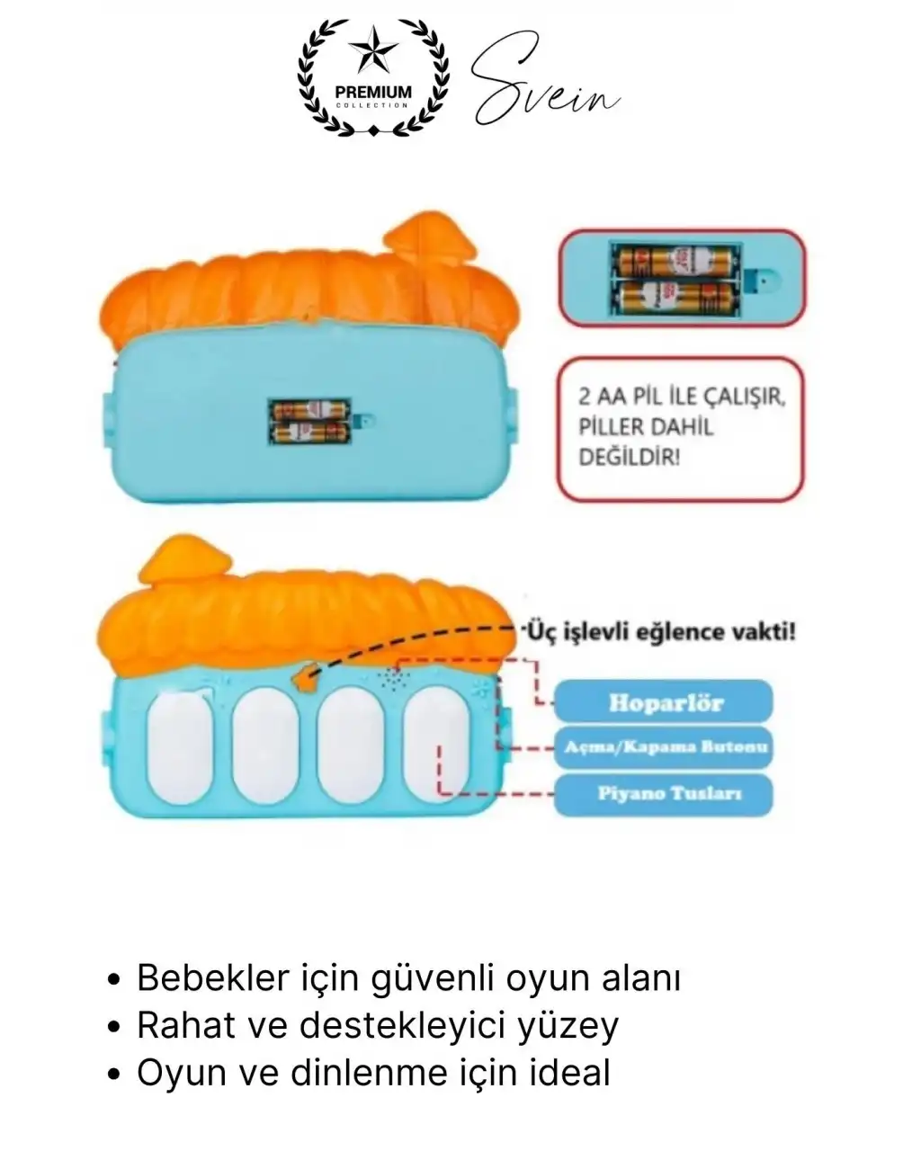 #OyunHalısı Piyanolu Bebek Aktivite Oyun Halısı Asılabilir Oyuncaklı Yumuşak Zemin Aktivite Matı