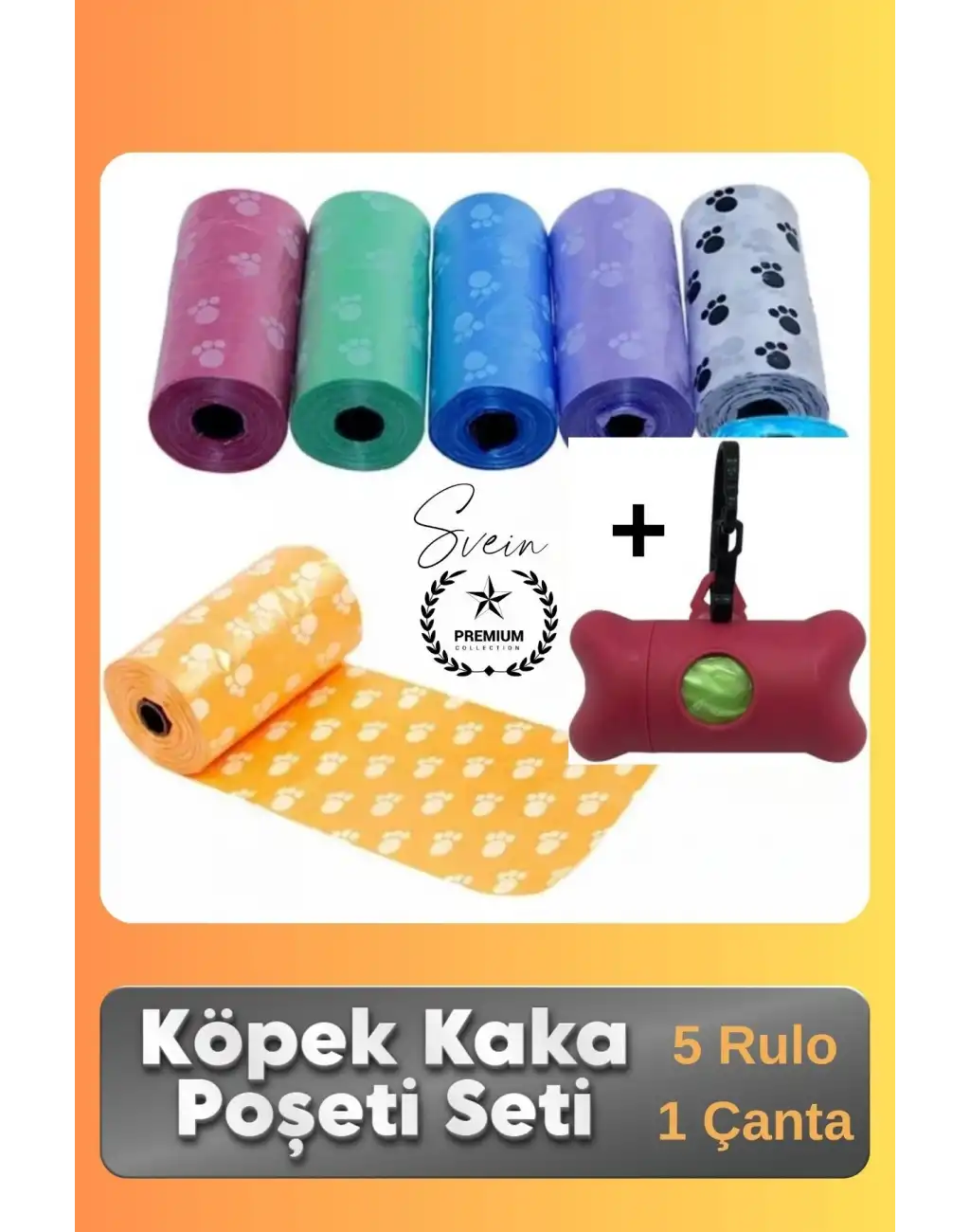 #KakaPoşeti Köpek Kaka Poşeti Seti Taşıma Çantalı Pratik Dışkı Torbası Hijyenik Pratik Dışkı Torbası