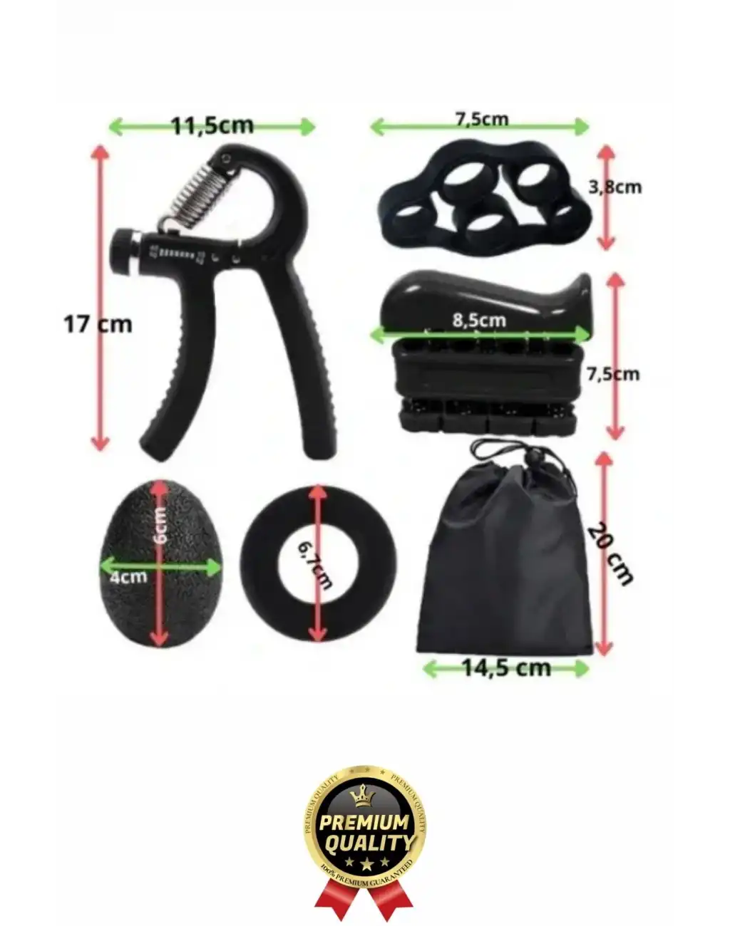 #EgzersizSeti Fizik Tedavi Kavrama Rehabilitasyon El Ve Parmak Güçlendirici Egzersiz Seti 5li Set