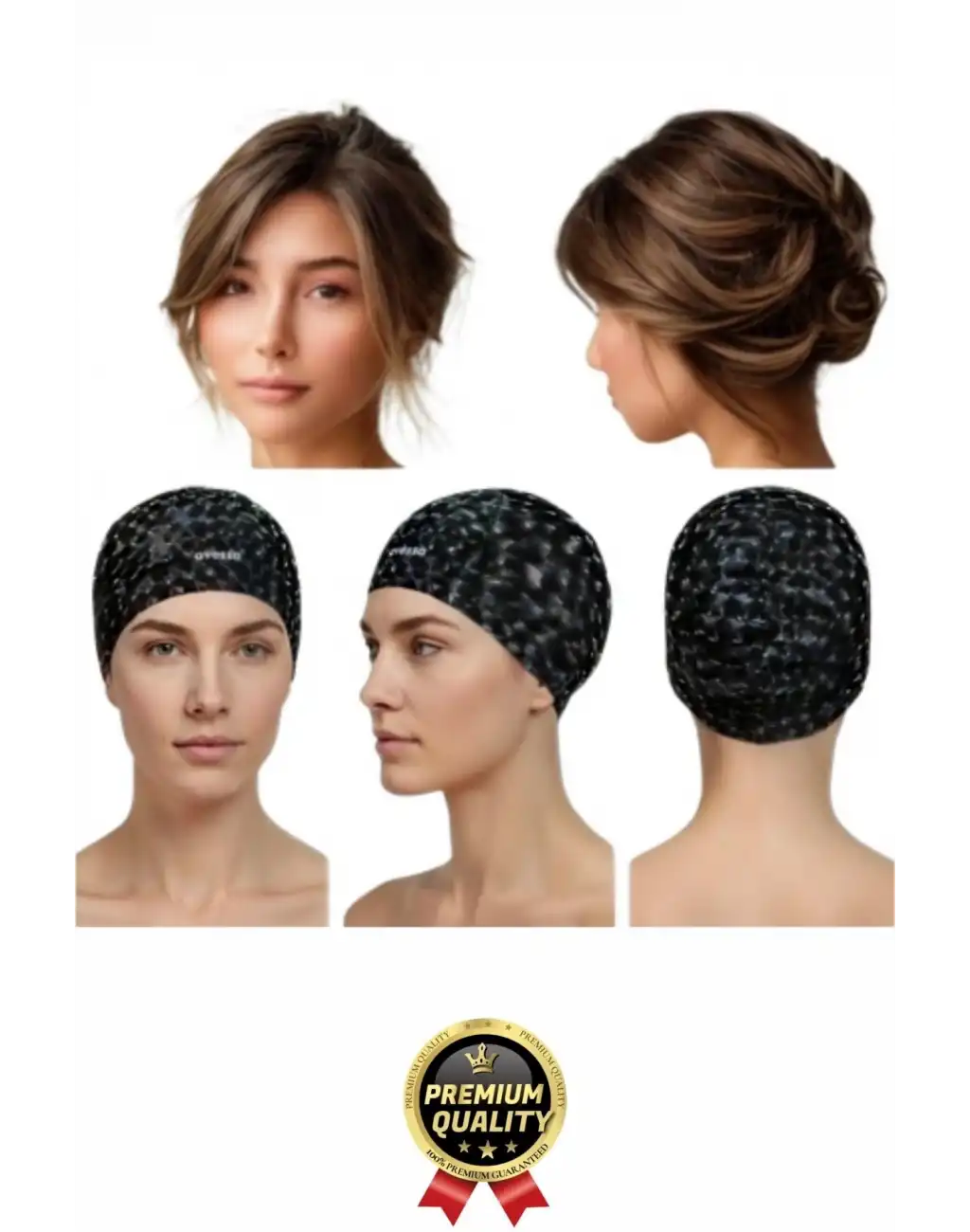 #Bone Konforlu Tasarım Su Geçirmez Kaymaz Spor Yüzücü Havuz Deniz Şapkası Elastik Bez Yüzme Bonesi