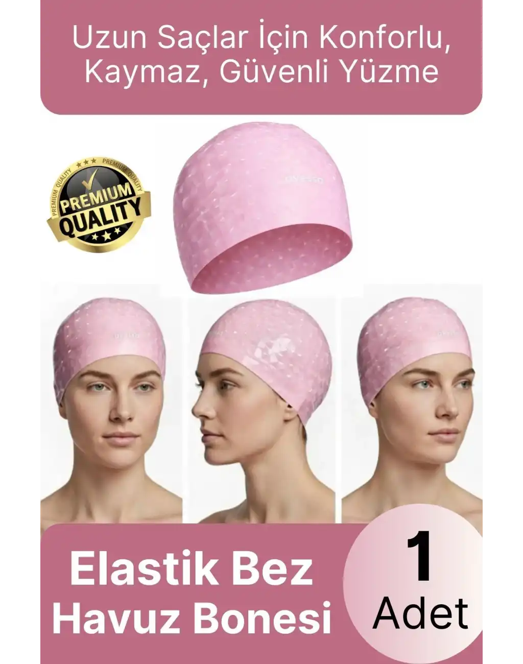 #Bone Konforlu Tasarım Su Geçirmez Kaymaz Spor Yüzücü Havuz Deniz Şapkası Elastik Bez Yüzme Bonesi