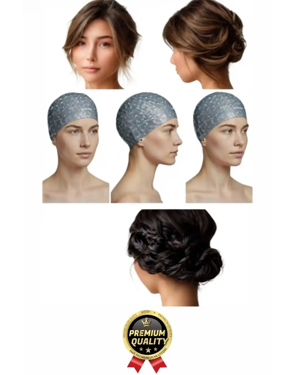 #Bone Konforlu Tasarım Su Geçirmez Kaymaz Spor Yüzücü Havuz Deniz Şapkası Elastik Bez Yüzme Bonesi