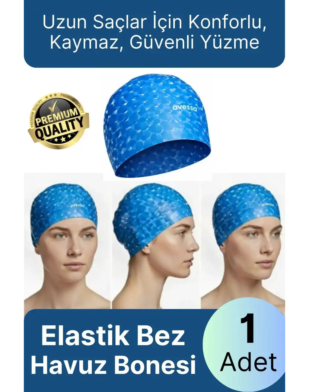 #Bone Konforlu Tasarım Su Geçirmez Kaymaz Spor Yüzücü Havuz Deniz Şapkası Elastik Bez Yüzme Bonesi