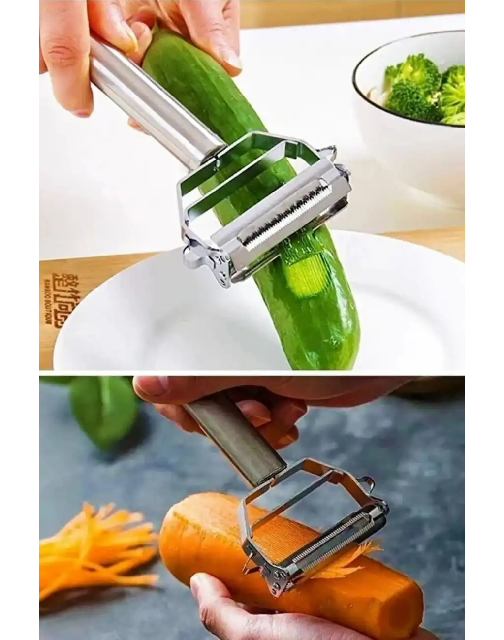 #Soyacak Çok Amaçlı Pratik Doğrama Mutfak Kullanımı Paslanmaz Çelik Jülyen Sebze Ve Meyve Soyacağı