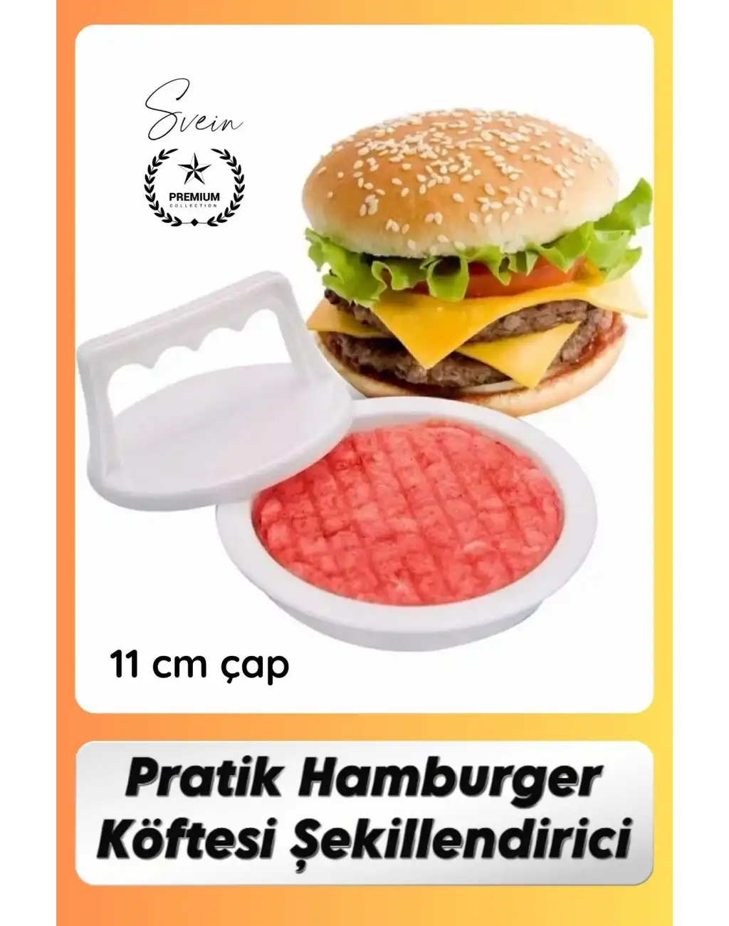 #Kalıp Hamburger Köfte Presi Şekillendirici Kalıp Pratik Evde Burger Yapımı Kalıbı Aparatı Kolay