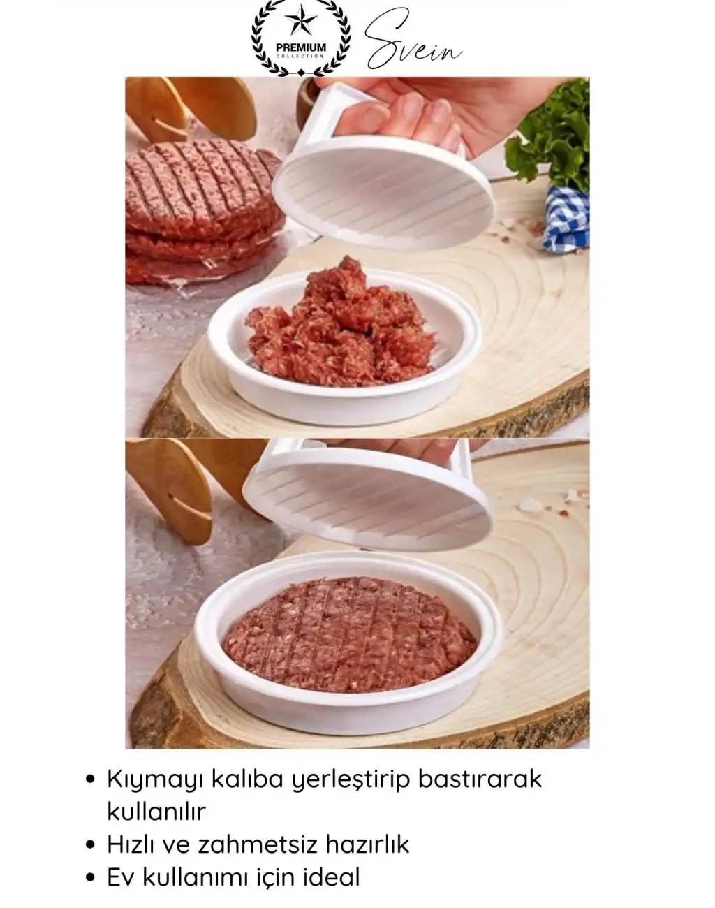 #Kalıp Hamburger Köfte Presi Şekillendirici Kalıp Pratik Evde Burger Yapımı Kalıbı Aparatı Kolay