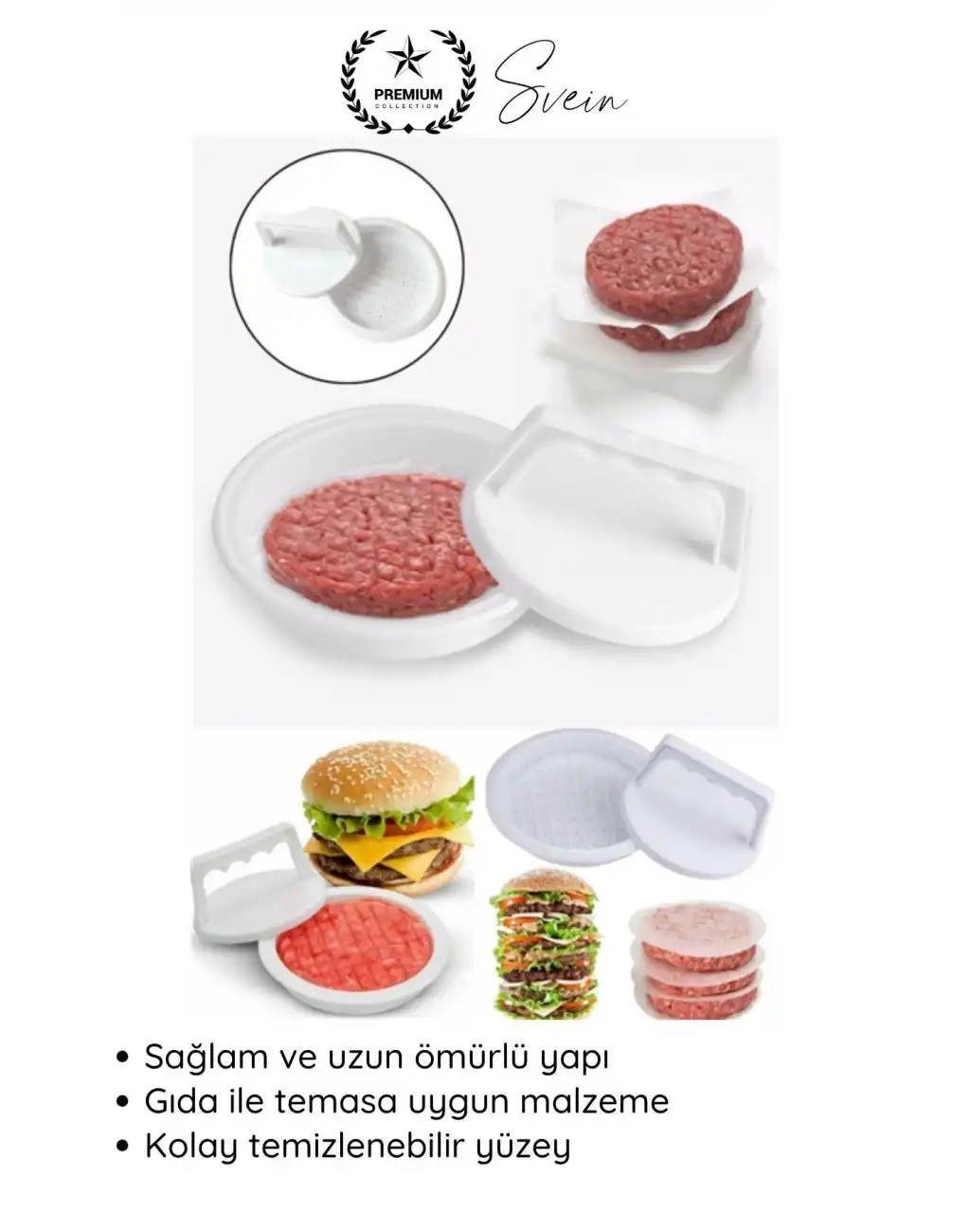 #Kalıp Hamburger Köfte Presi Şekillendirici Kalıp Pratik Evde Burger Yapımı Kalıbı Aparatı Kolay