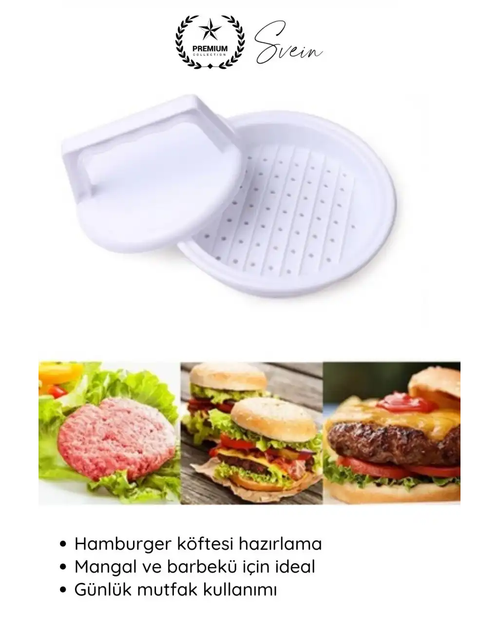 #Kalıp Hamburger Köfte Presi Şekillendirici Kalıp Pratik Evde Burger Yapımı Kalıbı Aparatı Kolay